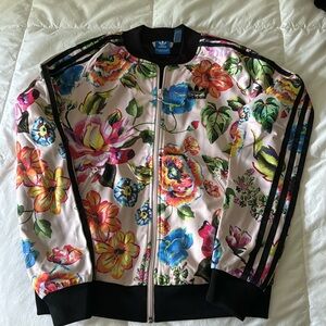 Adidas floral jacket